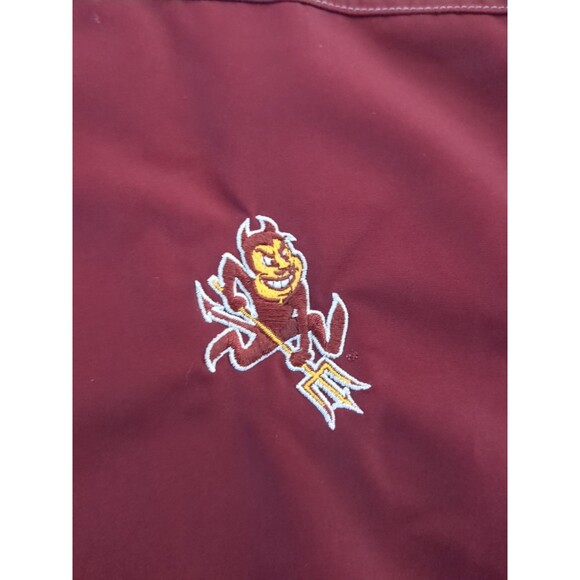 Cutter and Buck Men's Jacket LG Arizona State Sun Devils Quarter Zip Windbreaker - Picture 9 of 9